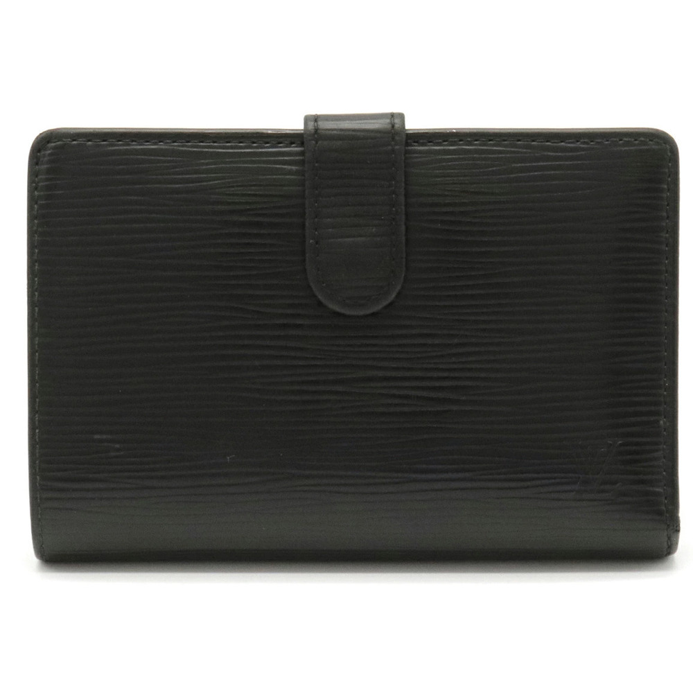 LOUIS VUITTON Epi Portefeuille Viennois Clasp Wallet Noir Black